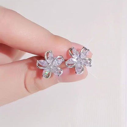 Luxury Crystal Blossom Earrings