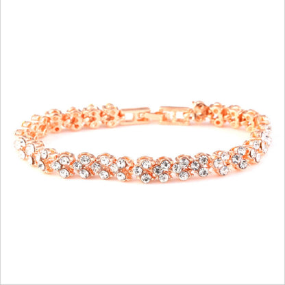 Luxury Crystal Cluster Tennis Bracelet