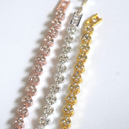 Luxury Crystal Cluster Tennis Bracelet