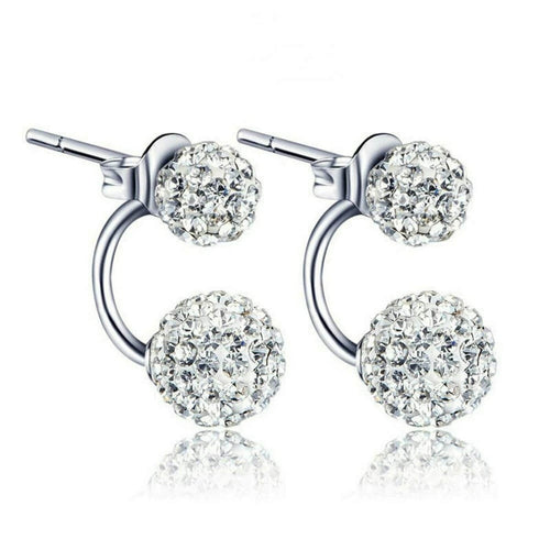 Luxury Crystal Double Ball Earrings