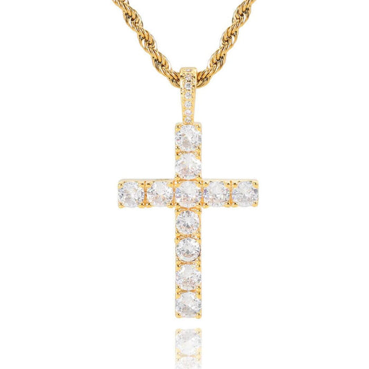Luxury Crystal Cross Pendant Necklace