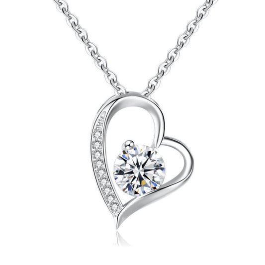 Luxury Crystal Heart Pendant Necklace