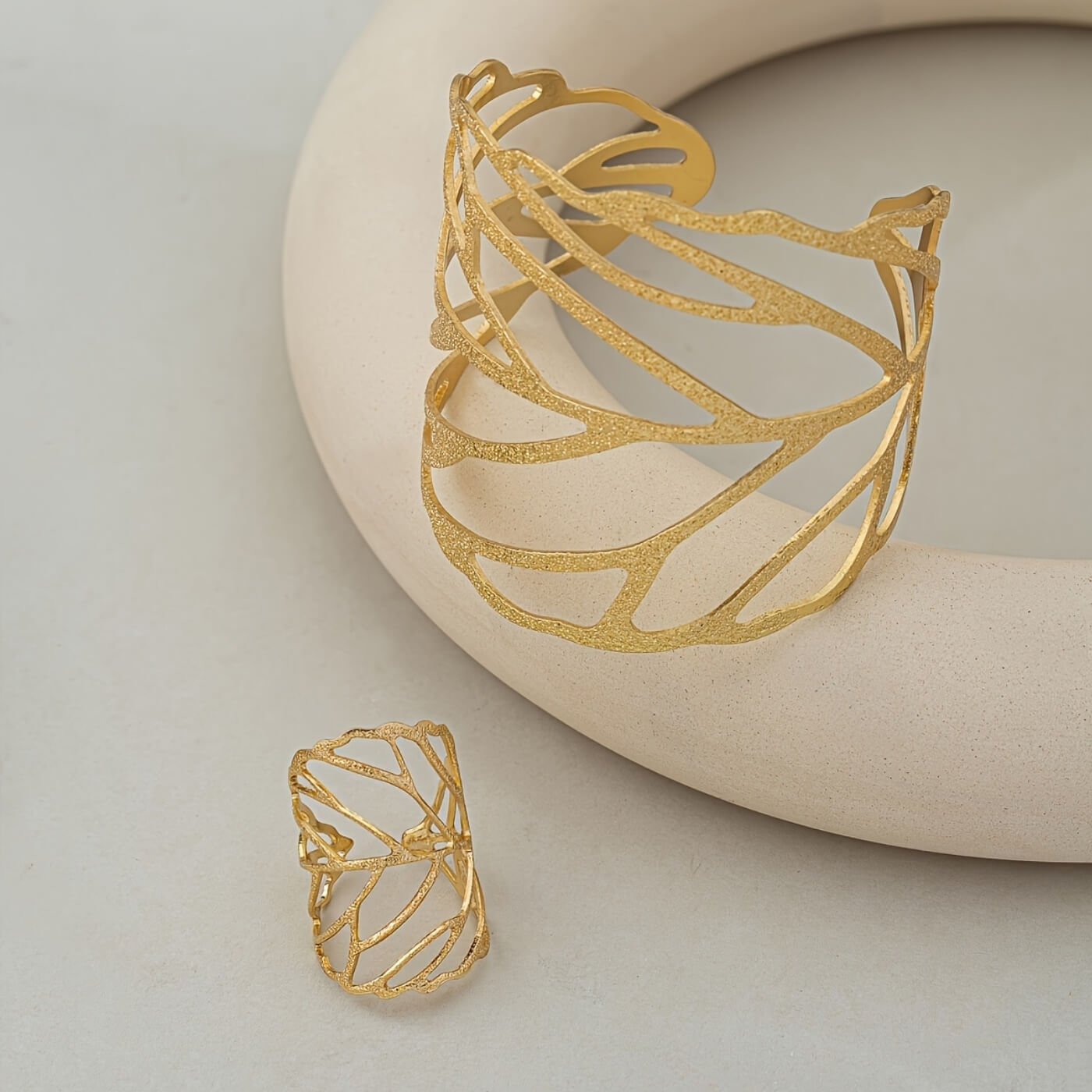 Luxury Crystal Leaf Design Jewelry Set