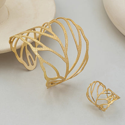 Luxury Crystal Leaf Design Jewelry Set