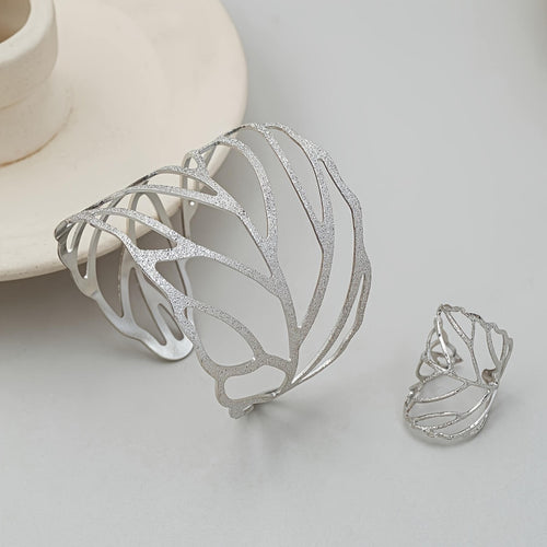 Luxury Crystal Leaf Design Jewelry Set