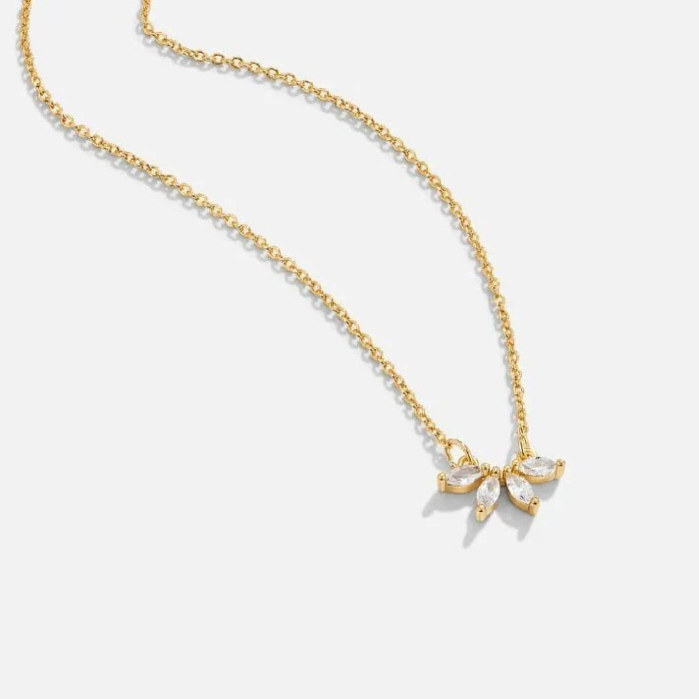 Luxury Crystal Leaf Pendant Necklace