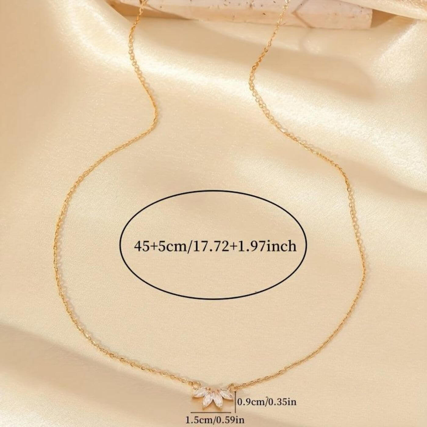 Luxury Crystal Leaf Pendant Necklace