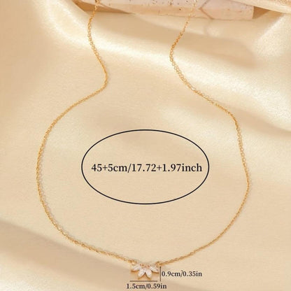 Luxury Crystal Leaf Pendant Necklace