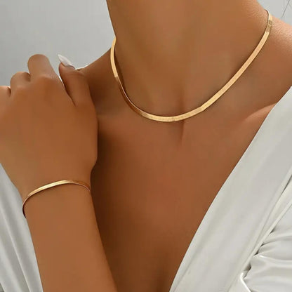 Luxury Crystal Minimalist Necklace & Bracelet