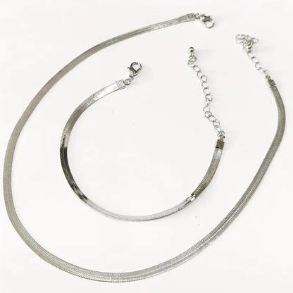 Luxury Crystal Minimalist Necklace & Bracelet