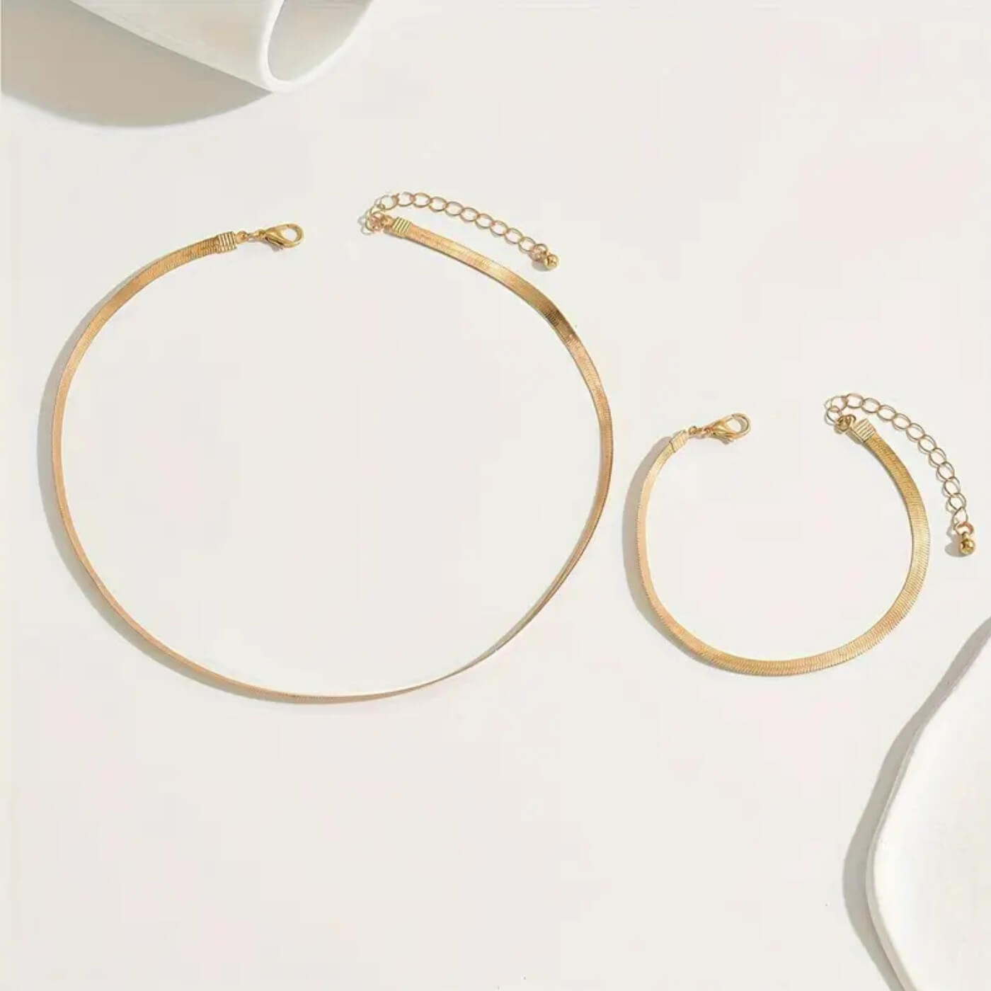 Luxury Crystal Minimalist Necklace & Bracelet