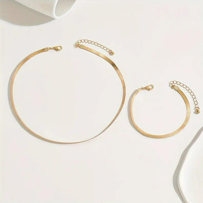 Luxury Crystal Minimalist Necklace & Bracelet