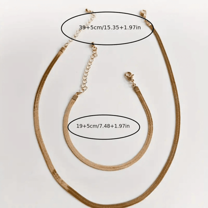 Luxury Crystal Minimalist Necklace & Bracelet