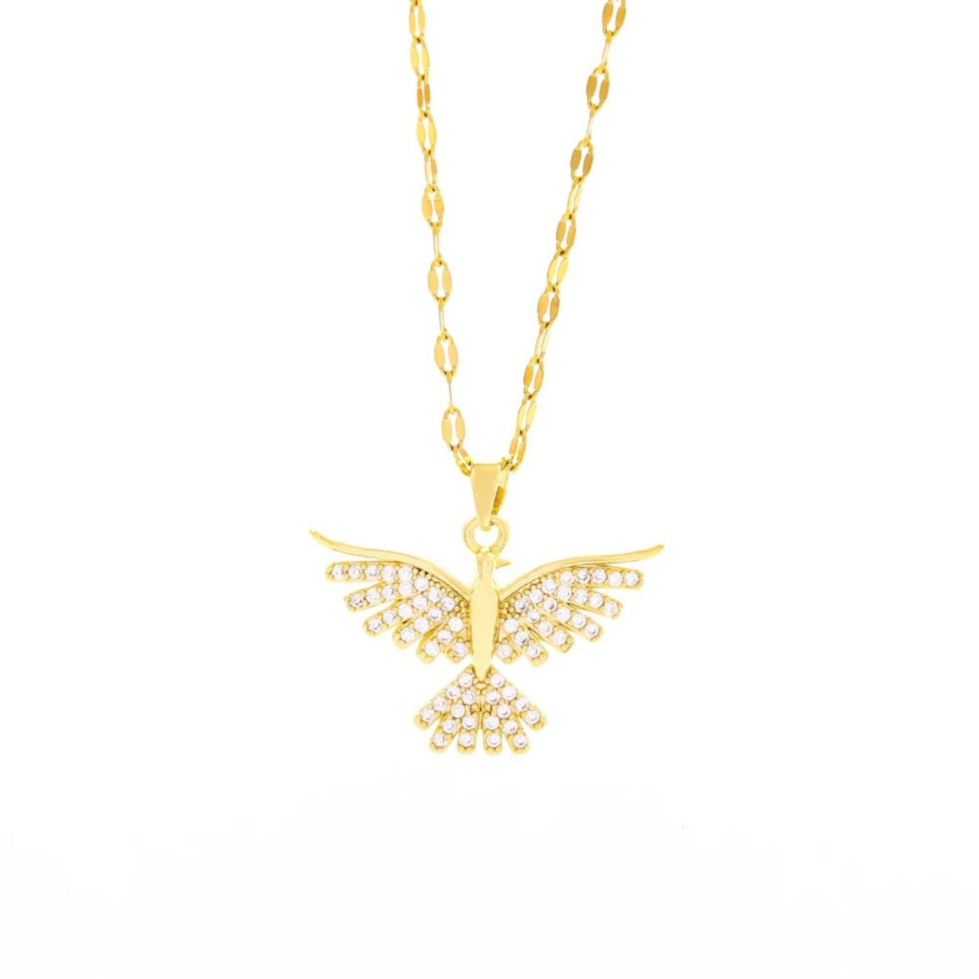 Luxury Crystal Phoenix Pendant Necklace