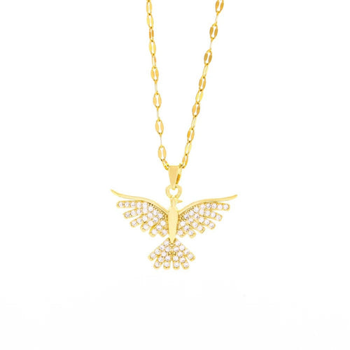 Luxury Crystal Phoenix Pendant Necklace