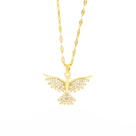Luxury Crystal Phoenix Pendant Necklace
