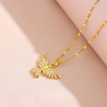Luxury Crystal Phoenix Pendant Necklace