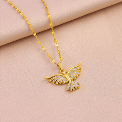 Luxury Crystal Phoenix Pendant Necklace