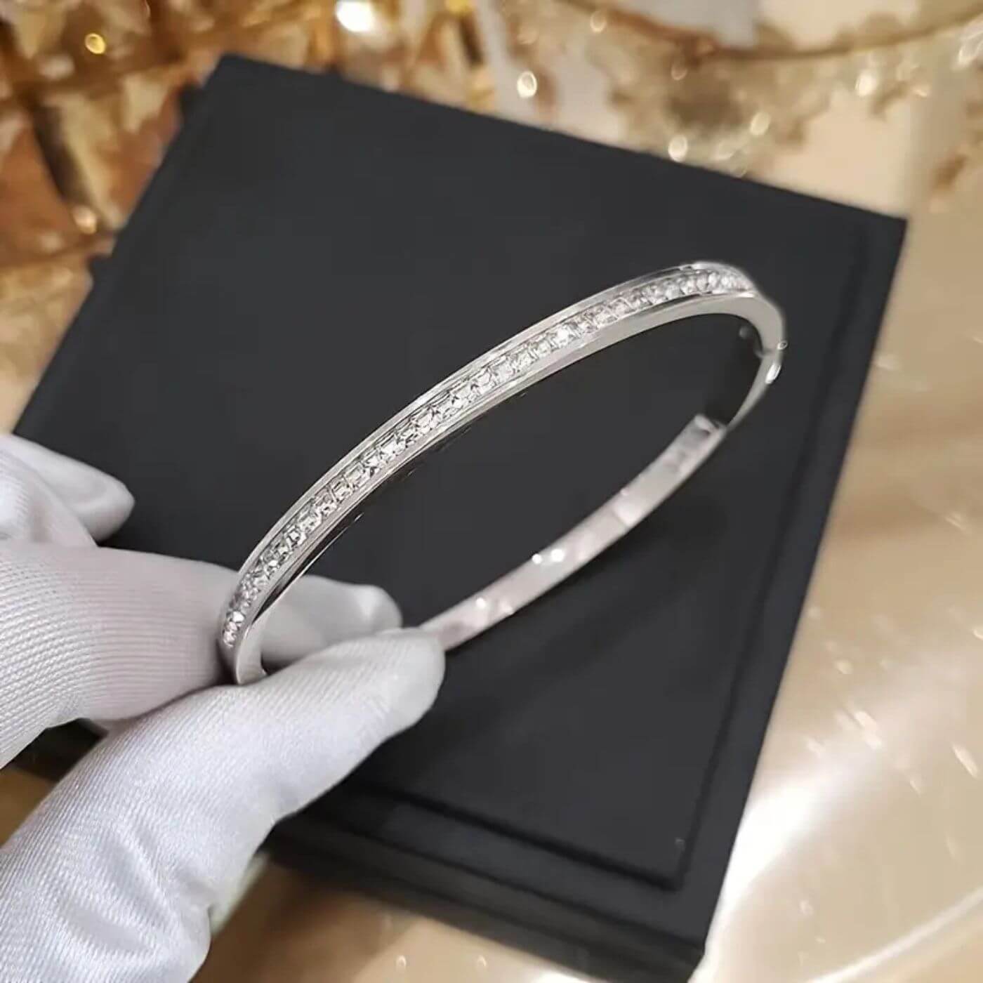Luxury Crystal Slim Bangle Bracelet