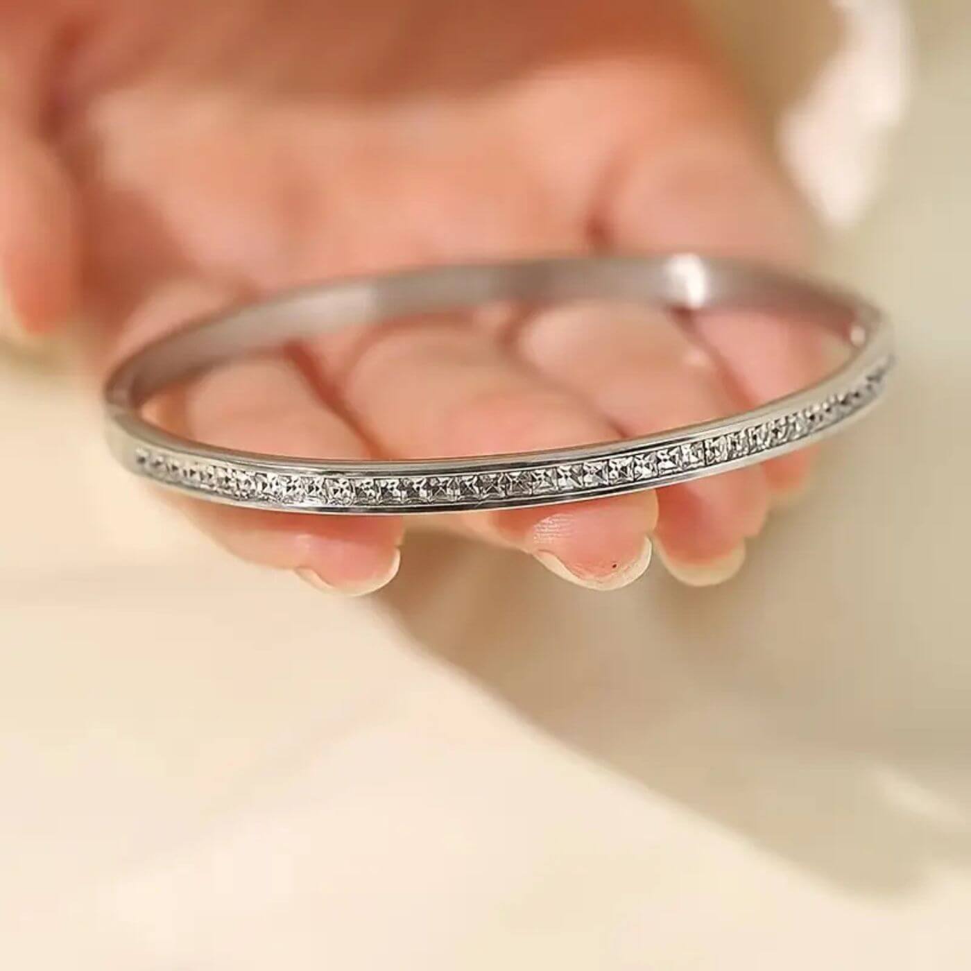 Luxury Crystal Slim Bangle Bracelet