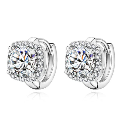 Luxury Crystal Square Stud Earrings