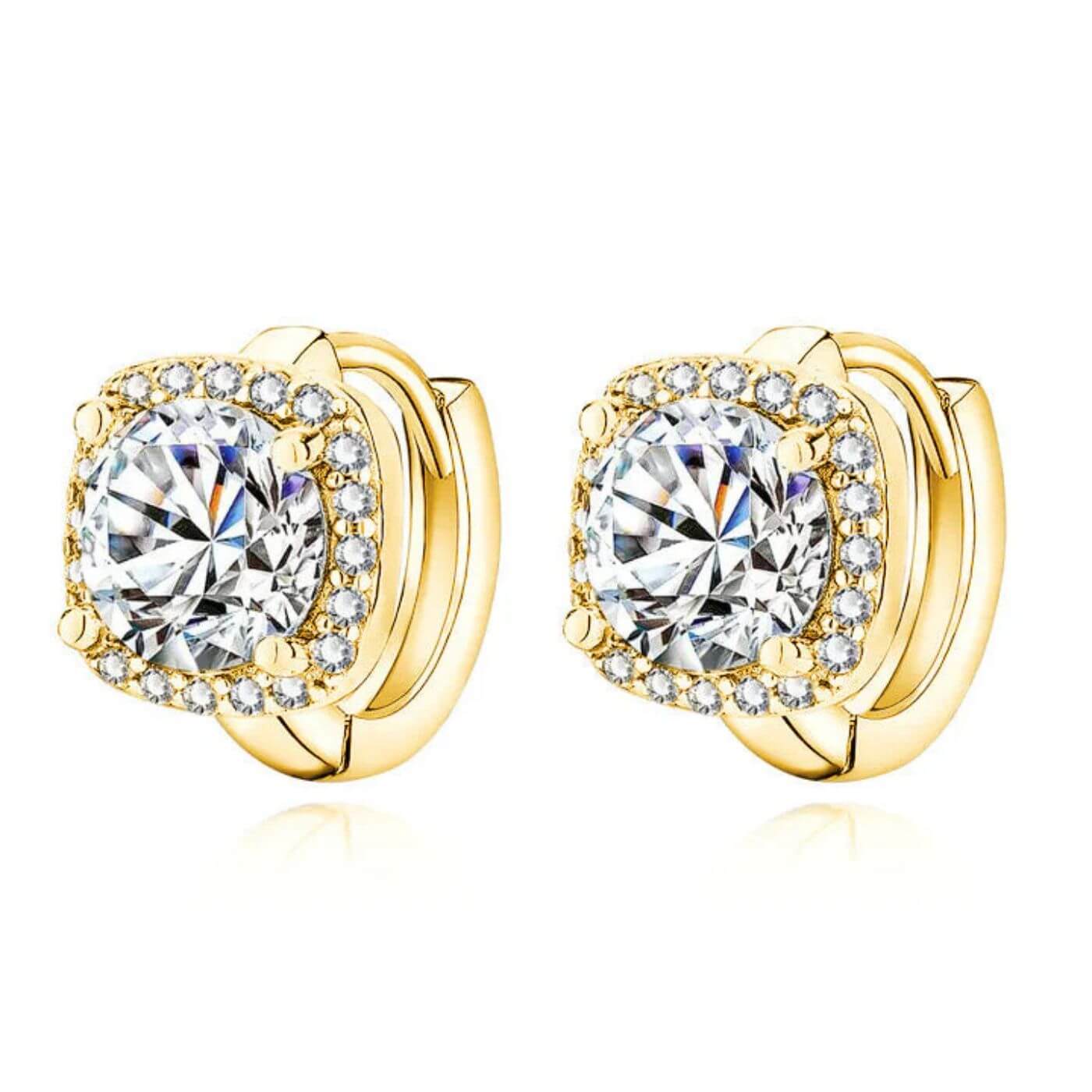 Luxury Crystal Square Stud Earrings