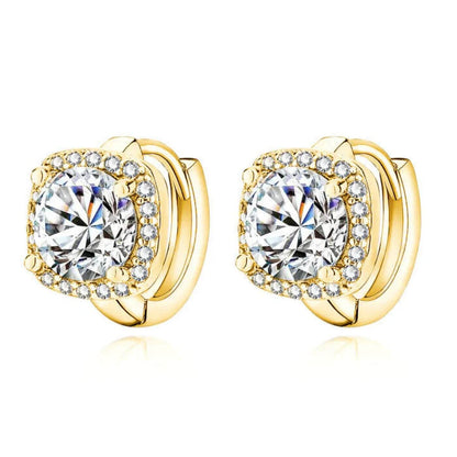 Luxury Crystal Square Stud Earrings
