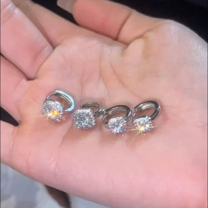 Luxury Crystal Square Stud Earrings