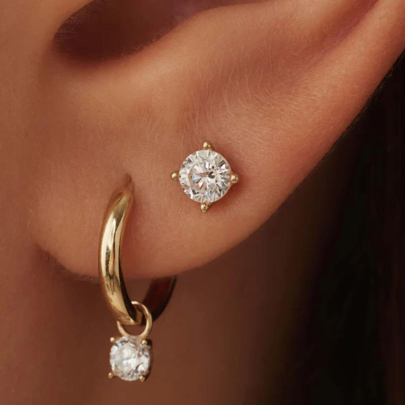 Luxury Crystal Stud Earrings