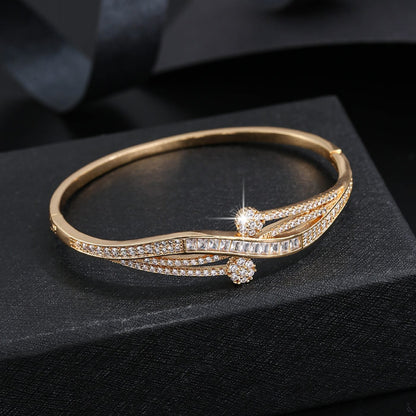 Luxury Crystal Twist Bracelet