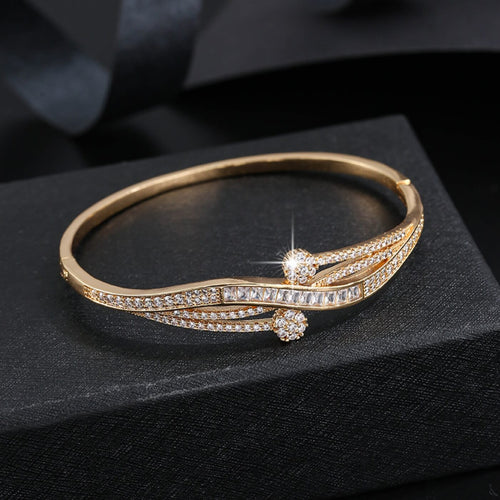 Luxury Crystal Twist Bracelet