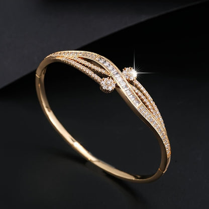 Luxury Crystal Twist Bracelet