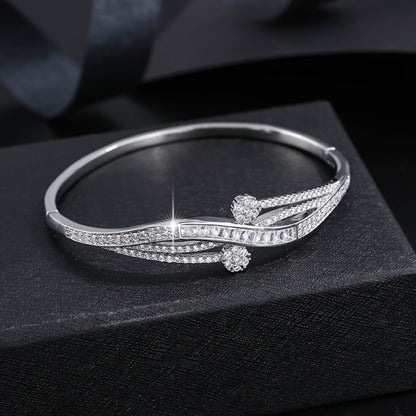 Luxury Crystal Twist Bracelet