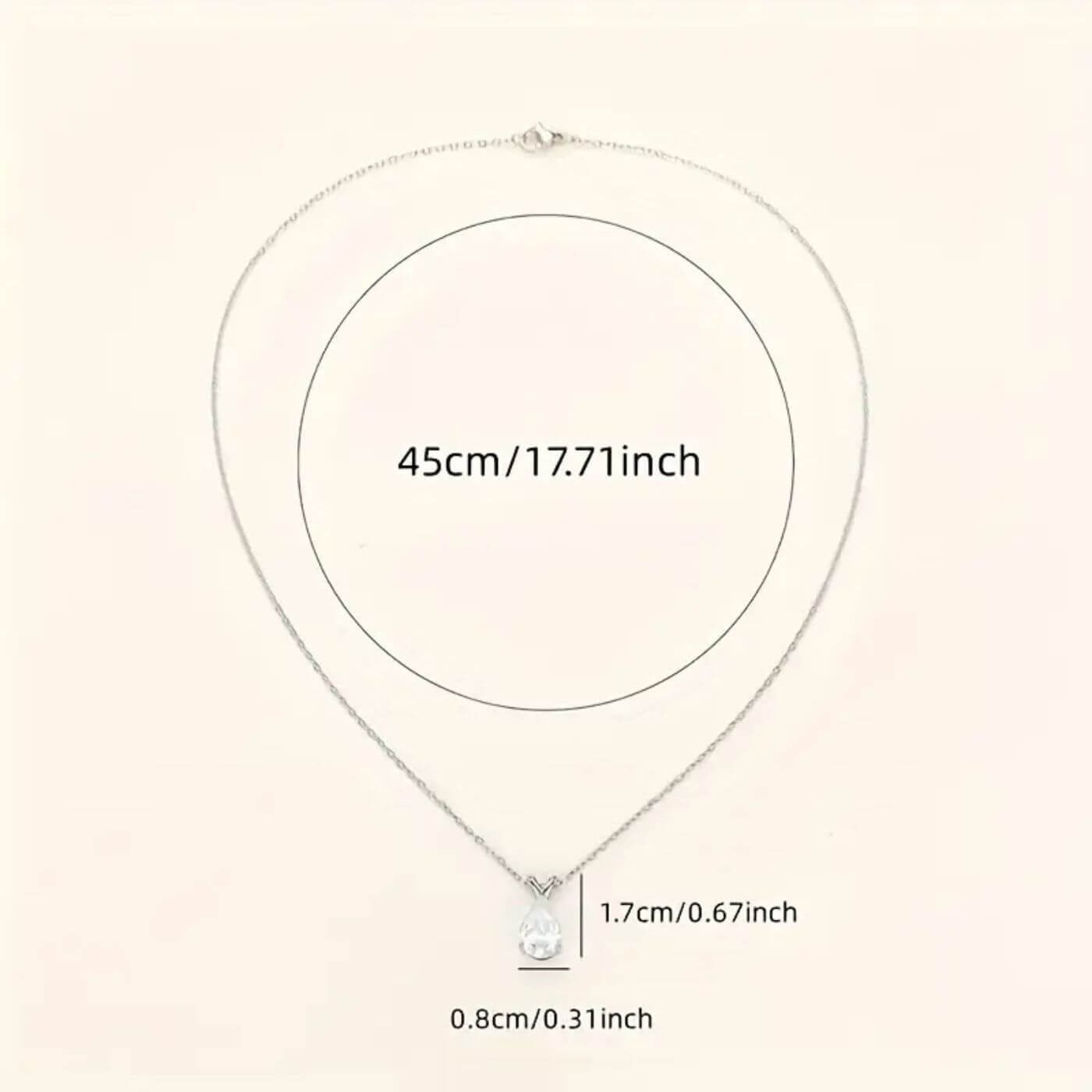 Luxury Crystal Water Drop Necklace