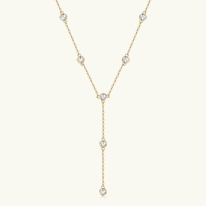 Luxury Crystal Y-Chain Pendant Necklace