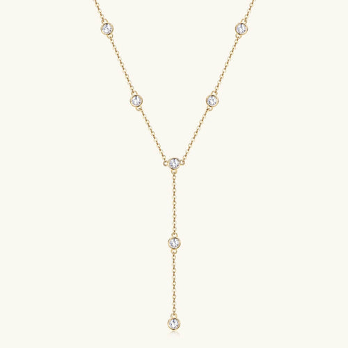 Luxury Crystal Y-Chain Pendant Necklace