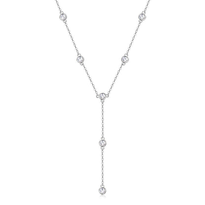 Luxury Crystal Y-Chain Pendant Necklace