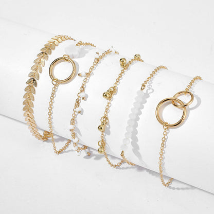 Luxury Gold Chain Layered Bracelet Set