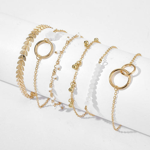 Luxury Gold Chain Layered Bracelet Set