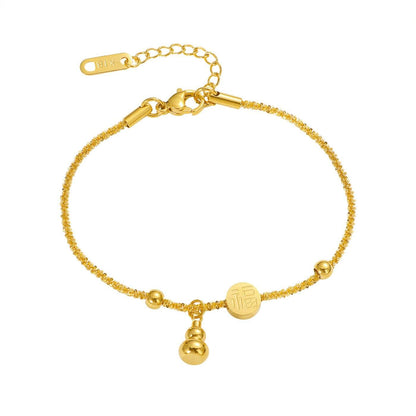 Luxury Gold Symbol Pendant Bracelet