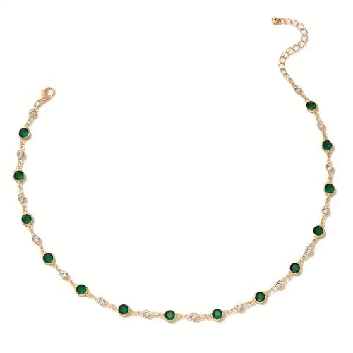 Luxury Green Gemstone Necklace