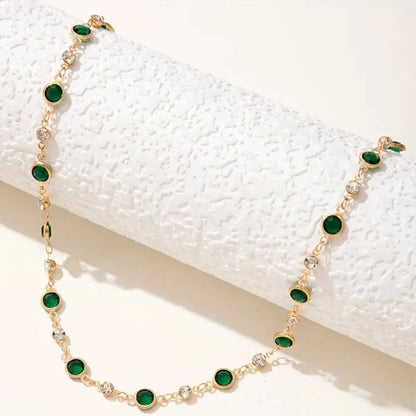 Luxury Green Gemstone Necklace