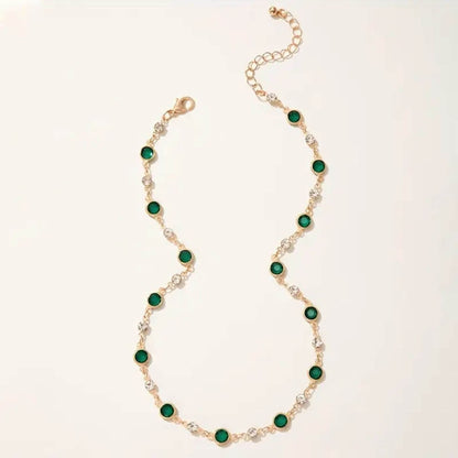 Luxury Green Gemstone Necklace