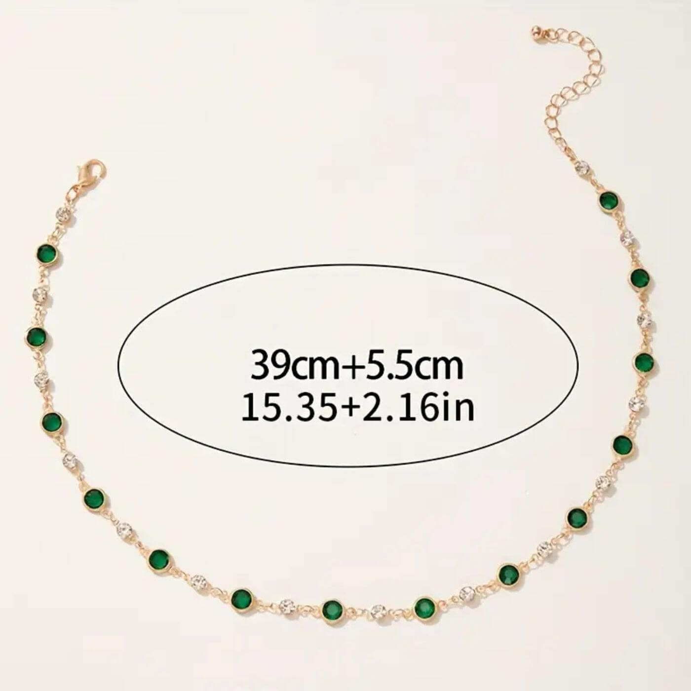 Luxury Green Gemstone Necklace