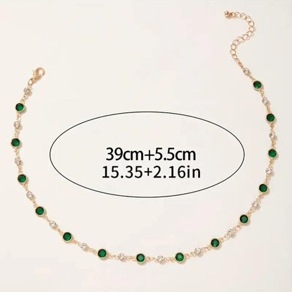 Luxury Green Gemstone Necklace