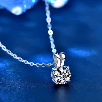 Luxury Moissanite Solitaire Pendant Necklace
