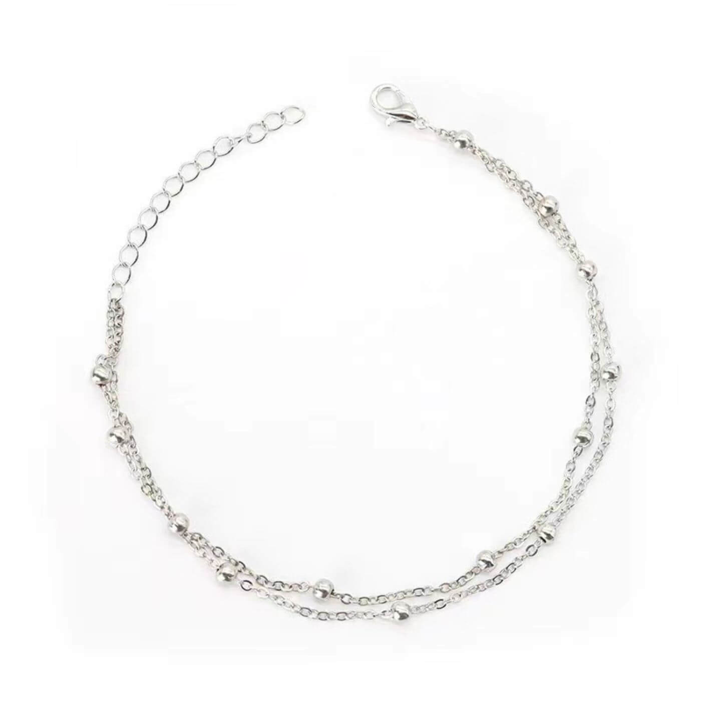 Luxury Polished Beaded Chain Bracelet