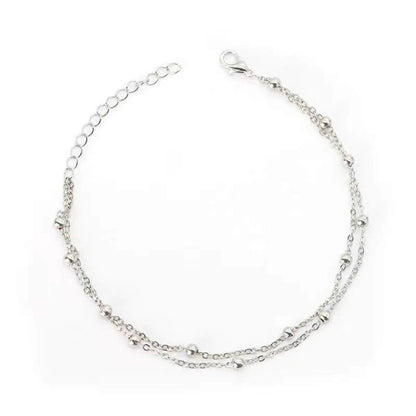 Luxury Polished Beaded Chain Bracelet