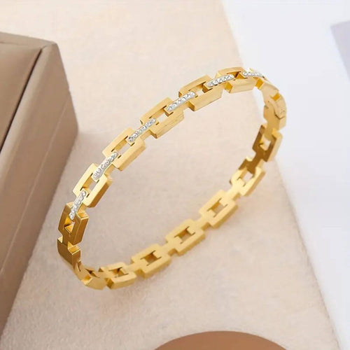 Luxury Rhinestone Link Bracelet