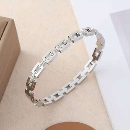 Luxury Rhinestone Link Bracelet